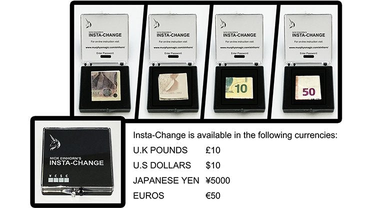 Insta-Change (Euro) by Nicholas Einhorn - Merchant of Magic