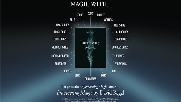 Interpreting Magic by David Regal - Book - Merchant of Magic