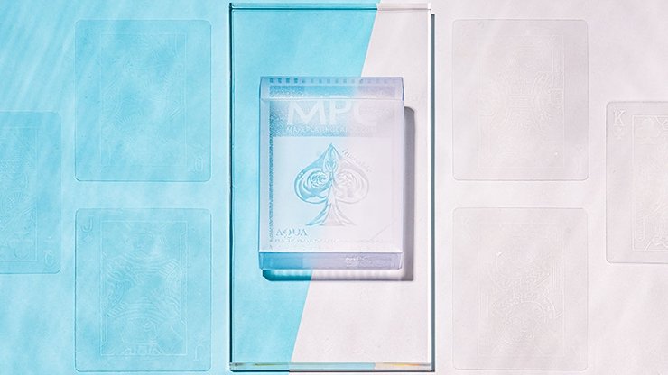 Invisible AQUA Playing Cards by MPC - Merchant of Magic