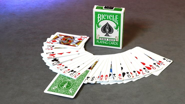 Invisible Deck Bicycle (Green) - Merchant of Magic