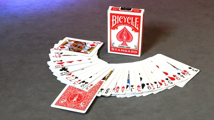 Invisible Deck Bicycle (Red) - Merchant of Magic