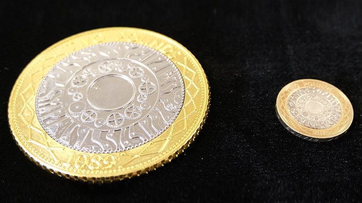 JUMBO £2 (pound sterling) coin - Trick - Merchant of Magic