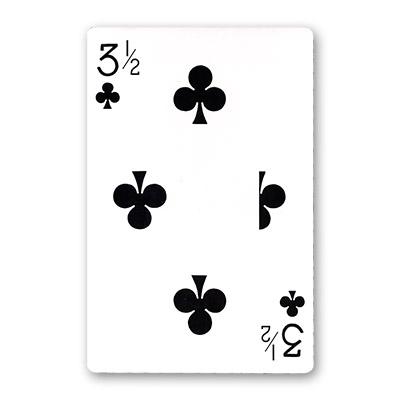Jumbo Bicycle Card (3 1/2 of Clubs - Red Back) - Merchant of Magic