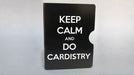 Keep Calm and Do Cardistry Card Guard (Black) by Bazar de Magia - Merchant of Magic