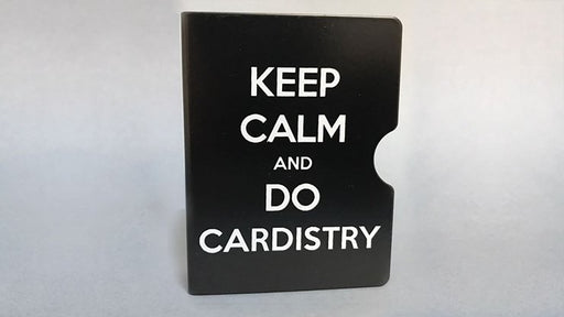 Keep Calm and Do Cardistry Card Guard (Black) by Bazar de Magia - Merchant of Magic