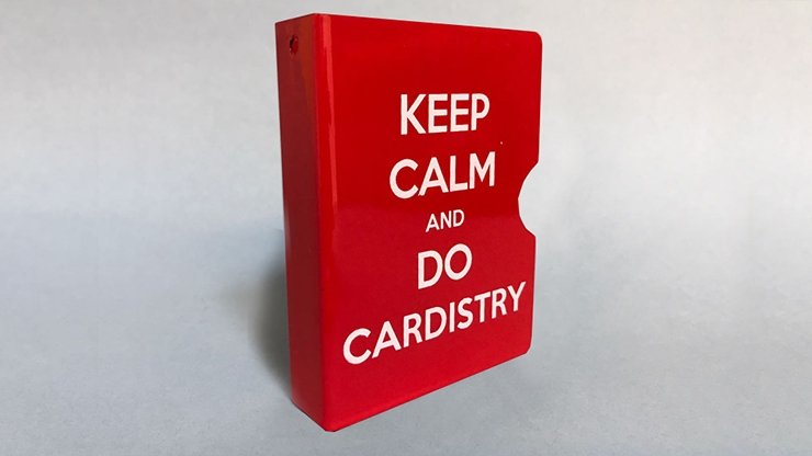 Keep Calm and Do Cardistry Card Guard (Red) by Bazar de Magia - Merchant of Magic