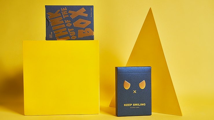 Keep Smiling Blue V2 Playing Cards by Bocopo - Merchant of Magic