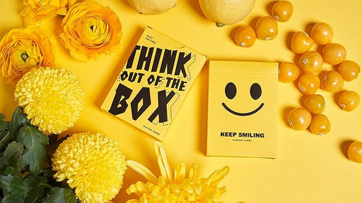 Keep Smiling Yellow V2 Playing Cards by Bocopo - Merchant of Magic