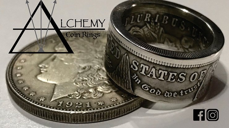 Kennedy Half Dollar Ring (Size: 10.5) by Alchemy Coin Rings - Merchant of Magic