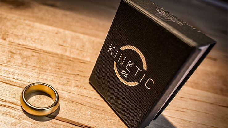 Kinetic PK Ring (Gold) Curved size 11 by Jim Trainer - Merchant of Magic