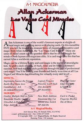 Las Vegas Card Miracles by Allan Ackerman - Merchant of Magic