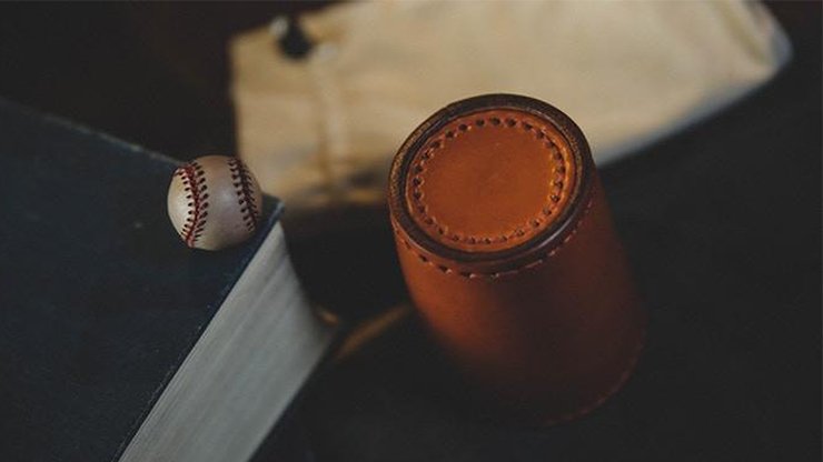 Leather Chop Cup with Balls - Brown by TCC - Merchant of Magic
