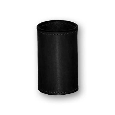 Leather Coin Cylinder (Black, Dollar Size) - Merchant of Magic