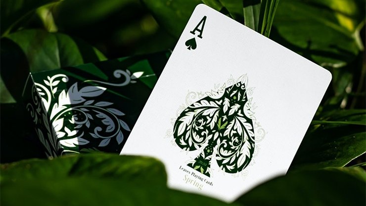 Leaves Collectors Playing Cards - White - Merchant of Magic