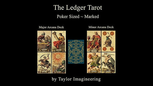 Ledger Major and Minor (2 decks and Online Instructions) Arcana Deck Poker Sized by Taylor Imagineering - Merchant of Magic