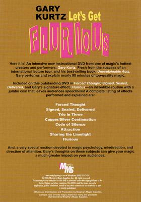 Let's Get Flurious by Gary Kurtz - DVD - Merchant of Magic