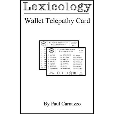 Lexicology by Paul Carnazzo - Merchant of Magic