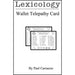 Lexicology by Paul Carnazzo - Merchant of Magic