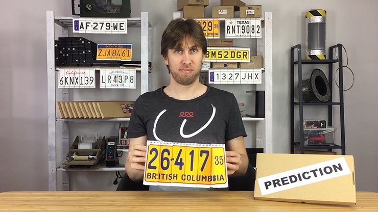 LICENSE PLATE PREDICTION - VINTAGE (Gimmicks and Online Instructions) by Martin Andersen - Trick - Merchant of Magic