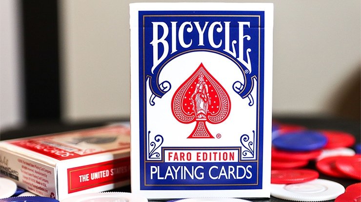 Limited Edition Bicycle Faro (Blue) Playing Cards - Merchant of Magic