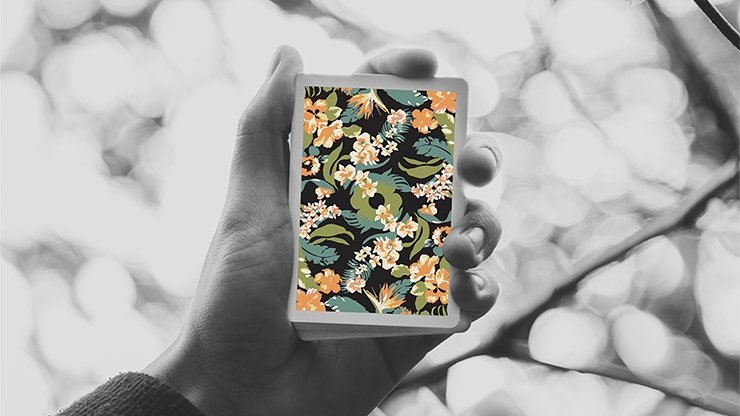 Limited Edition Black Flora Playing Cards by Paul Robaia - Merchant of Magic
