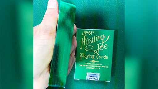 Limited Edition Hustling Joe Green Gilded (Frog Back) Playing Cards - Merchant of Magic