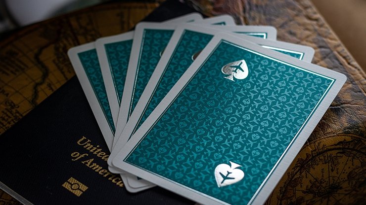 Limited Edition Lounge in Terminal Teal by Jetsetter Playing Cards - Merchant of Magic
