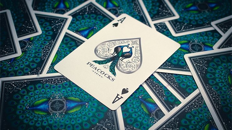 Limited Edition Peacocks Playing Cards by Rocsana Thompson - Merchant of Magic
