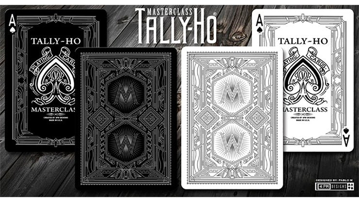 Limited Edition Tally-Ho Masterclass (White) Playing Cards - Merchant of Magic