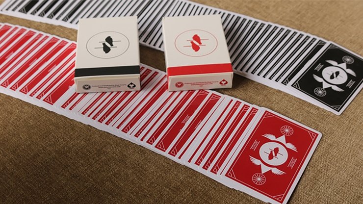 Limited Edition Wings V2 Marked Playing Cards (Red/Bridge Size) - Merchant of Magic