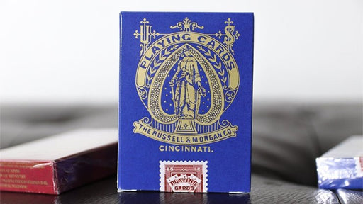 Limited Late 19th Century Square Faro (Blue) Playing Cards - Merchant of Magic