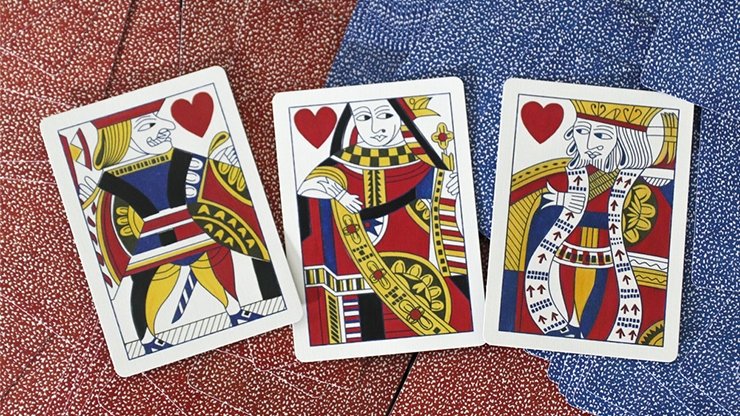 Limited Late 19th Century Square Faro Gilded (Red) Playing Cards - Merchant of Magic
