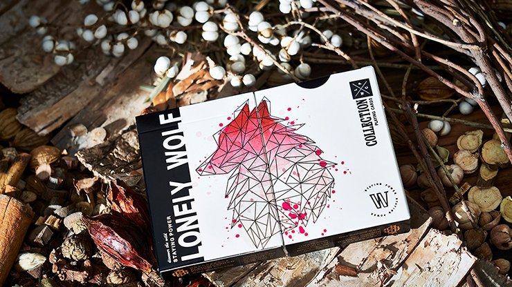 Lonely Wolf - PINK Playing Cards by Bocopo - Merchant of Magic