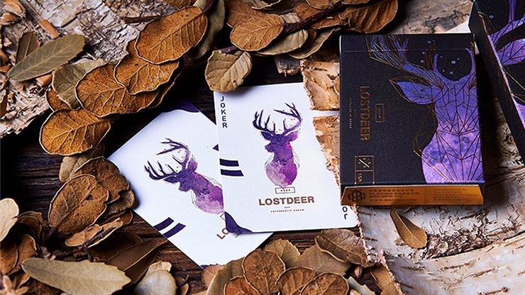 Lost Deer Black Edition Playing Cards by BOCOPO - Merchant of Magic