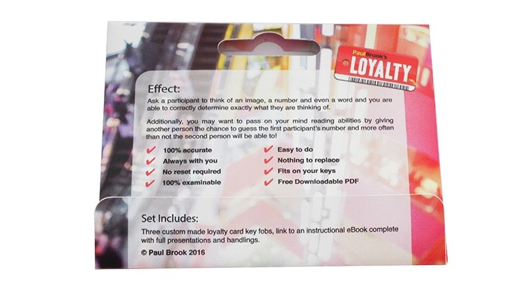 Loyalty (Gimmicks and Online Instructions) by Paul Brook - Merchant of Magic