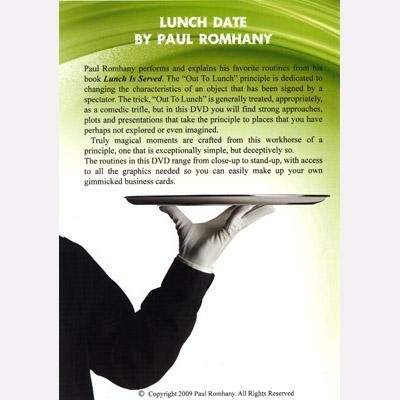 Lunch Date by Paul Romhany - DVD - Merchant of Magic