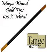 Magic Wand in Black - With Gold Tips - By Tango - Merchant of Magic