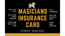 Magicians Insurance Card (Gimmicks and Online Instructions) by Vinny Sagoo - Merchant of Magic