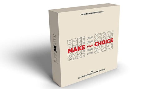 MAKE YOUR CHOICE (Gimmicks and Online Instruction) by Julio Montoro and Juan Capilla - Trick - Merchant of Magic