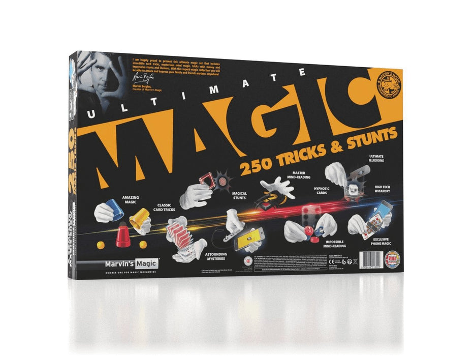 Marvins Magic Ultimate 250 Tricks & Stunts Set - Age 8+ - Merchant of Magic