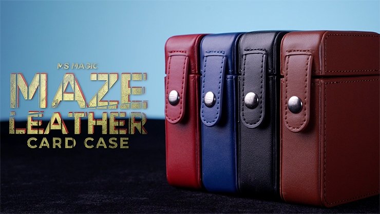 MAZE Leather Card Case (Blue) by Bond Lee - Trick - Merchant of Magic