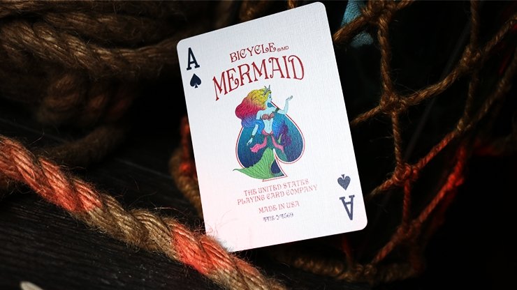 Mermaid Playing Cards (Red) by US Playing Card Co - Merchant of Magic