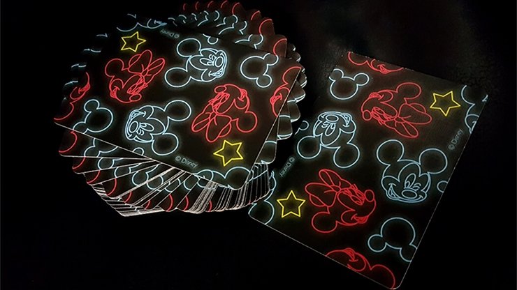 Mickey Mouse Neon Playing Cards - Merchant of Magic