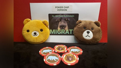 MIGRATE POKER CHIP by Dr. Michael Rubinstein - Trick - Merchant of Magic