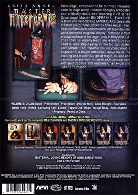 Mindfreaks by Criss Angel - Volume 3 - DVD - Merchant of Magic
