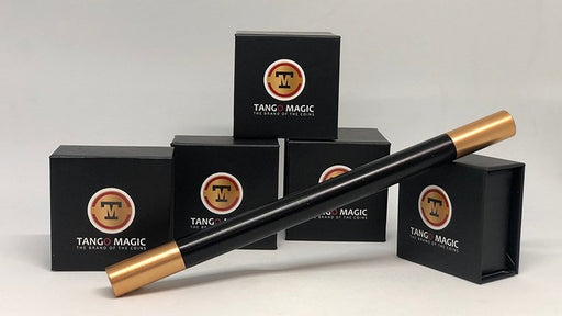Mini Magic Wand in Black with gold tips by Tango - Merchant of Magic