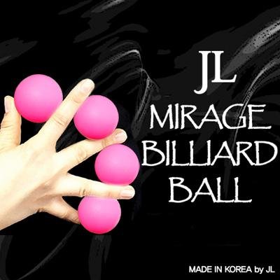 Mirage Billiard Balls by JL (PINK, 3 Balls and Shell) - Merchant of Magic