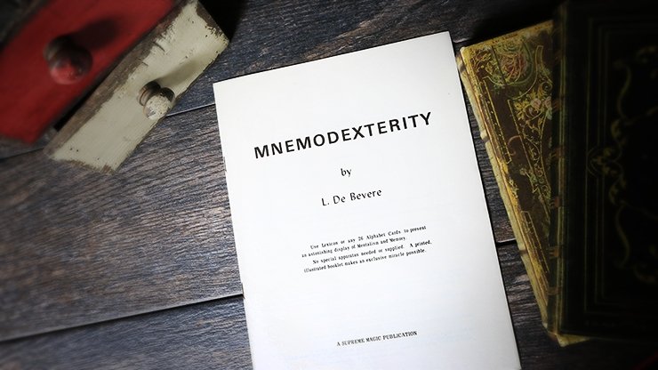 Mnemodexterity by L. De Bevere - Book - Merchant of Magic