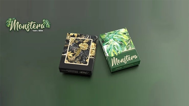 Monstera (Black) Playing Cards by TCC Presents - Merchant of Magic