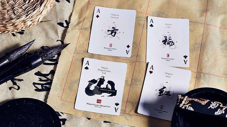 Mountain Wang Yue (Black) Playing Cards by Bocopo - Merchant of Magic
